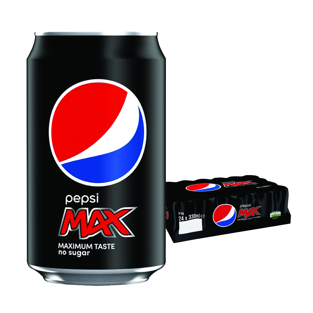 Pepsi Max cans GB 24 x 330ml - Bulkco